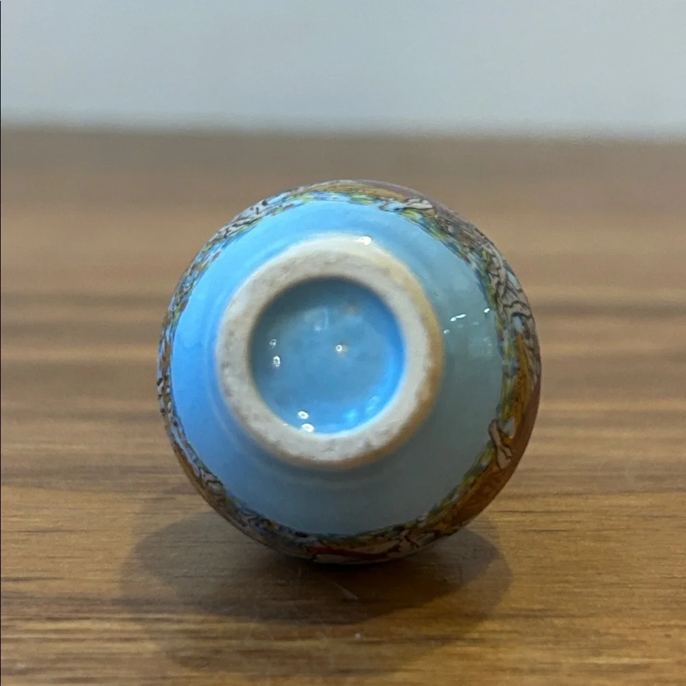 Vintage Miniature Ceramic Perfume Bottle, Greek Motif Decoration EUC - Picture 5 of 9